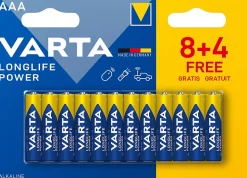Pile alcaline AAA (LR03) Varta Long-life Power, lot de 12