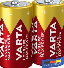 Pile alcaline C (LR14) Varta Long-life Max Power C, lot de 2