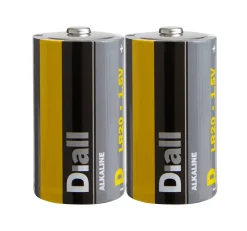 Pile alcaline D (LR20) Diall, lot de 2