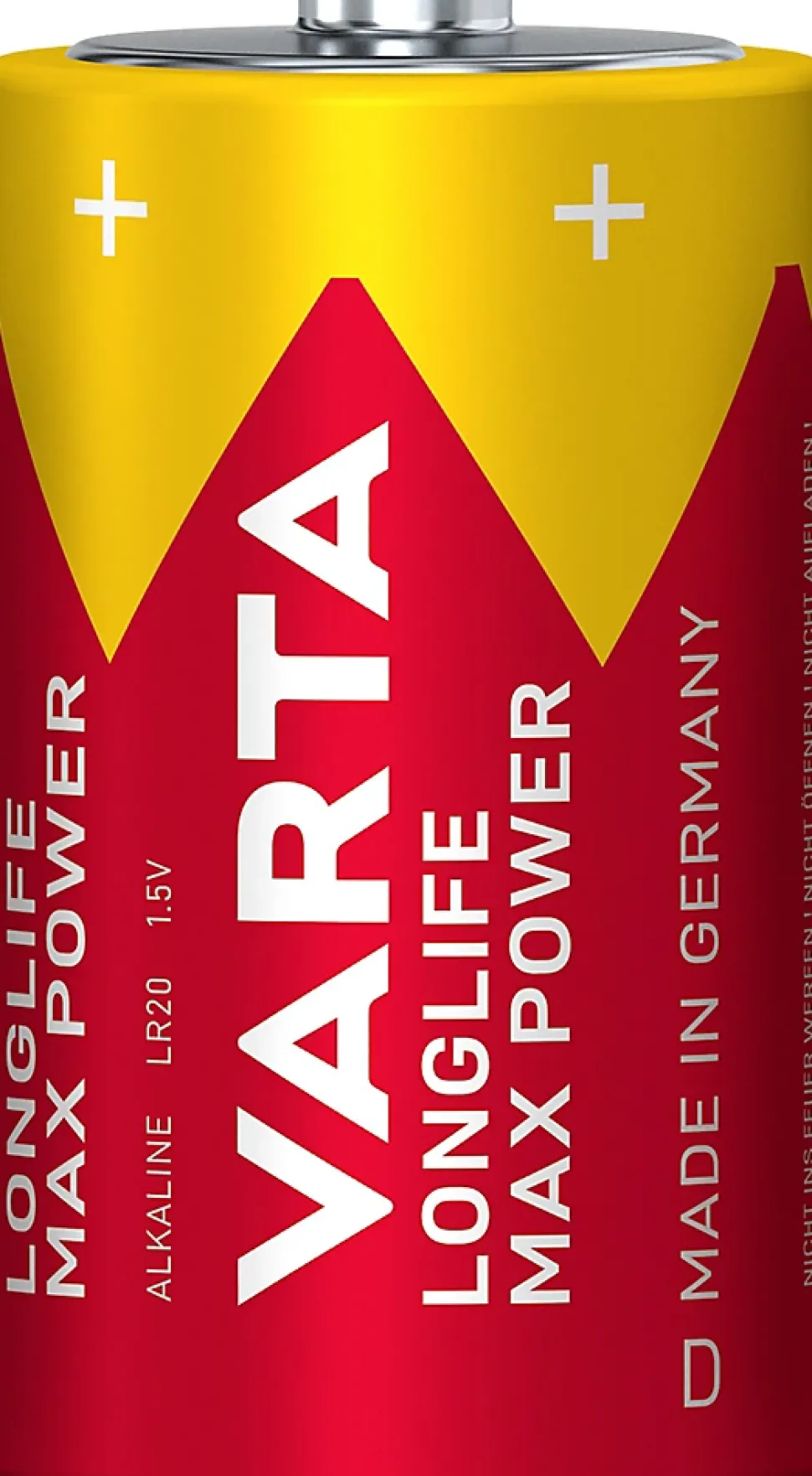 Pile alcaline D (LR20) Varta Long-life Max Power D, lot de 2