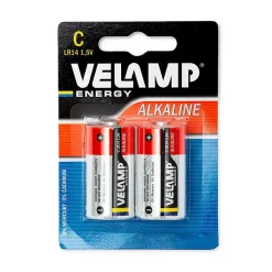 Pile alcaline, demi torche LR14 C, 1.5V, 2 pièces