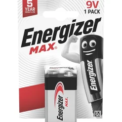 Pile Alcaline 6LR61 9V Max Energizer