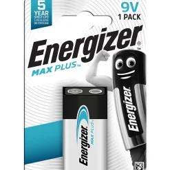 Pile Alcaline 6LR61 9V Max Plus Energizer