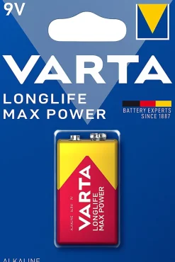 Pile alcaline 9V (PP3) Varta Long-life Max Power