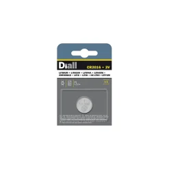 Pile au lithium CR2016 3V Diall, lot de 1