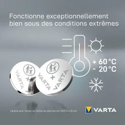Pile au lithium CR2025 Varta, lot de 1