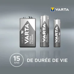 Pile au lithium 9V (PP3) Varta, lot de 1