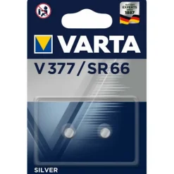 Pile de montre Varta V377 SR66, pack de 2