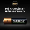 Pile rechargeable AA (LR6) Duracell 1300Mah, lot de 4