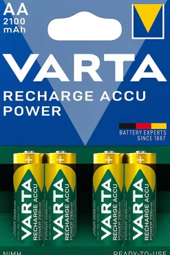 Pile rechargeable Ni-MH AA (LR6) Varta, lot de 4