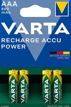 Pile rechargeable Ni-MH AAA (LR03) Varta, lot de 4