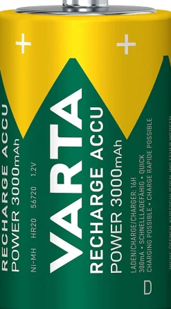Pile rechargeable Ni-MH D (LR20) Varta, lot de 2
