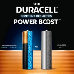 Piles alcaline AAA LR3 Duracell Optimum - lot de 8