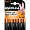 Piles alcaline AAA LR3 Duracell Plus Powerboost - lot de 8
