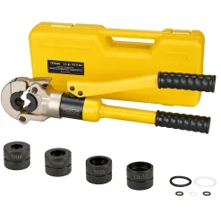 Pince à sertir multi-couches jaune 100kN pour raccords : TH16, 20, 26, 32