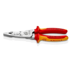 Pince électrique 5 en 1 métrique KINPEX 13 76 200 ME, dénudage coupe torsion