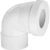 Pipe d'évacuation WC courte coudée femelle 90°