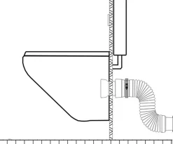 Pipe souple extensible MULTIBATI - Extensibilité: 320-670 mm - diam : canalisation 100-110 mm