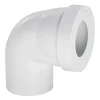 Pipe WC courte coudée mâle 90° Wirquin