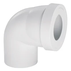 Pipe WC courte coudée mâle 90° Wirquin