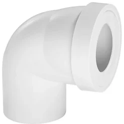 Pipe WC courte coudée mâle 90° Wirquin