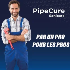 PipeCure Sanicare, Kit de 4 Diametres Alesoirs PVC pour Professionnels (32,40,50 et 100 mm), Lame en carbure disponible