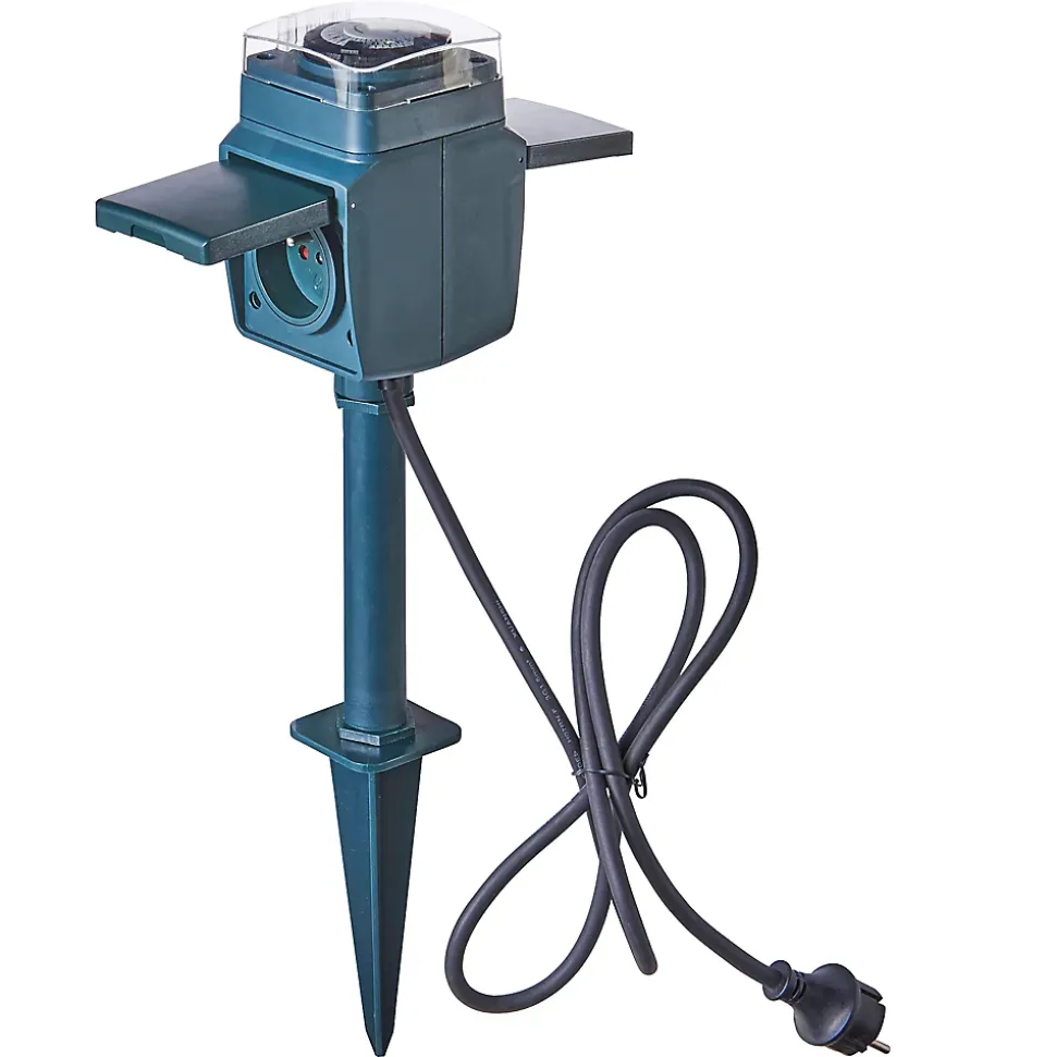 Piquet de jardin 2 prises programmables