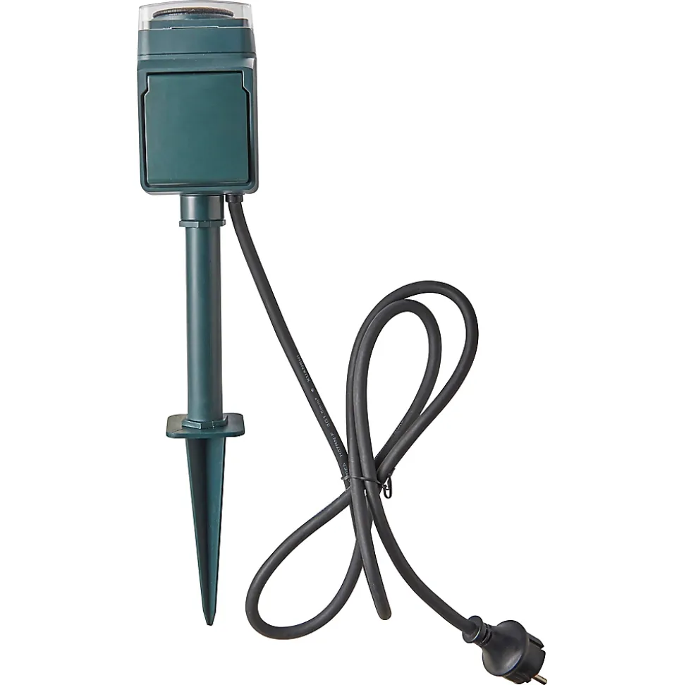 Piquet de jardin 2 prises programmables