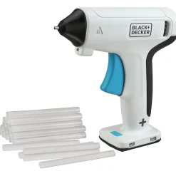 Pistolet À Colle Sans Fil 3,6V BLACK+DECKER - BCGL115-XJ - Avec 20 Sticks De Colle