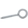 Piton à visser plastifié blanc filet bois Viswood