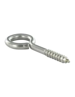 Piton Bois 6X60 Filetée sur 36 Longueur total 90 Oeil 18 Inox A2 - 30 pièces