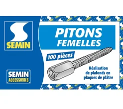 Pitons Femelles Semin, Boite de 100 (lot de 3)