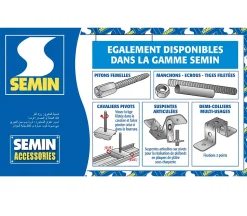 Pitons Mâles Semin, Boite de 100 (lot de 2)