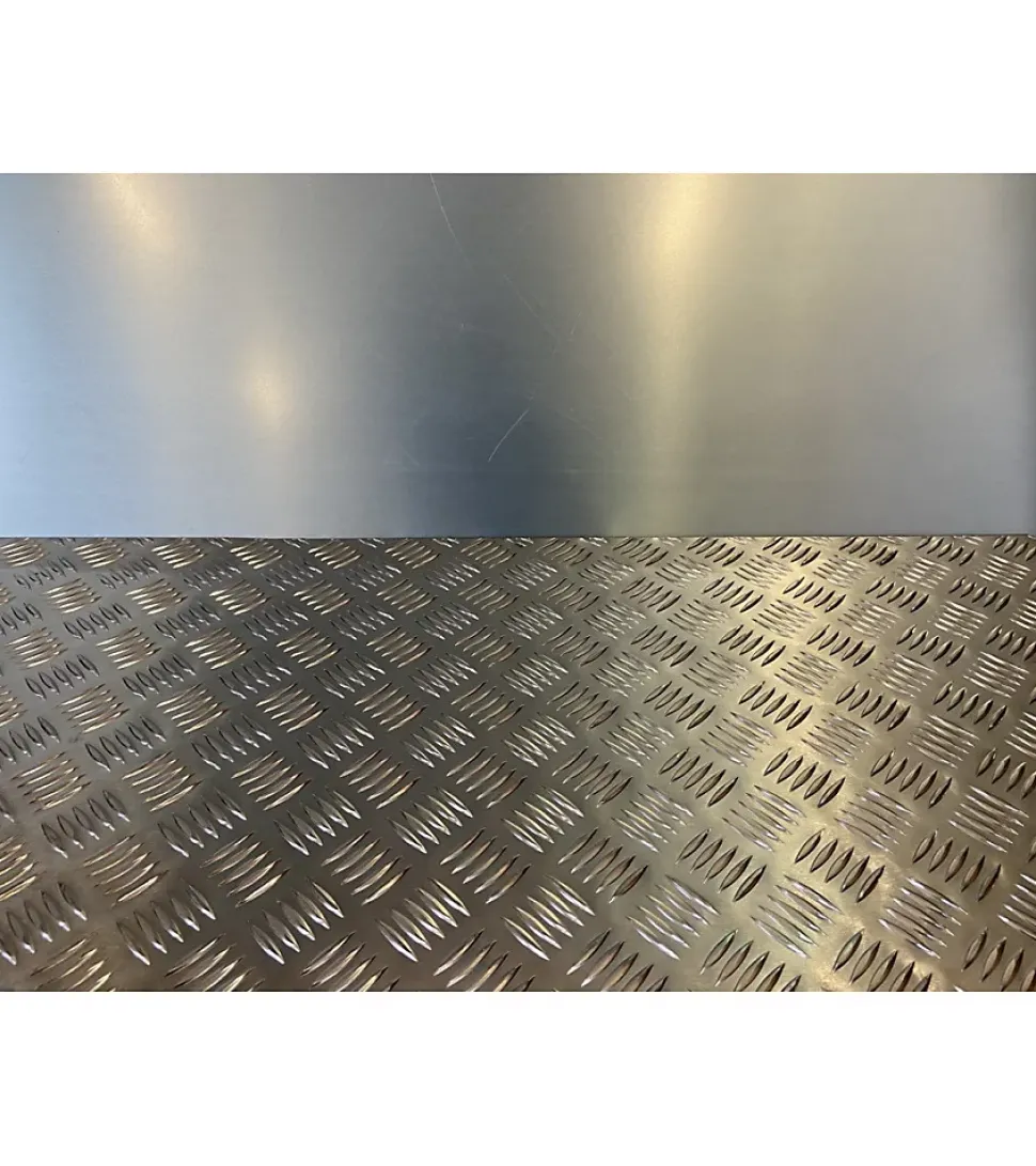 Plaque Aluminium Strié, ép. 2/3mm, Hauteur 30cm x Largeur 60cm