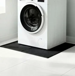 Plaque anti-vibration en caoutchouc noir Diall