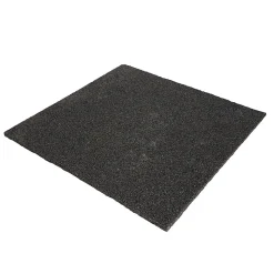 Plaque anti-vibration en caoutchouc noir Diall