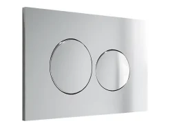 Plaque de commande pour WC avec double touche - Chrome - OPULUS