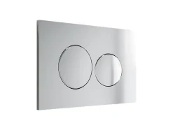 Plaque de commande pour WC avec double touche - Chrome - OPULUS