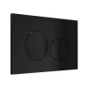 Plaque de commande pour WC avec double touche - Noir - OPULUS