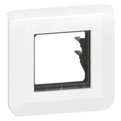 Plaque de finition 2 modules Legrand Mosaïc 0 994 71 coloris blanc l.82 x P.9 x H.82 mm