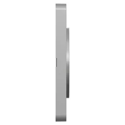 Plaque de finition 1 poste Schneider Electric Odace Touch S530802 coloris aluminium l.85 x P.10 x H.85 mm
