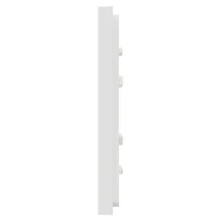 Plaque de finition 1 poste Schneider Electric Unica Déco Essentielle NU600218 coloris blanc l.88,6 x P.10,25 x H.85 mm