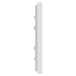 Plaque de finition 1 poste Schneider Electric Unica Déco Essentielle NU600218 coloris blanc l.88,6 x P.10,25 x H.85 mm