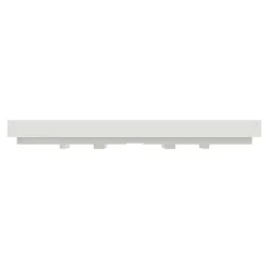 Plaque de finition 1 poste Schneider Electric Unica Déco Essentielle NU600218 coloris blanc l.88,6 x P.10,25 x H.85 mm