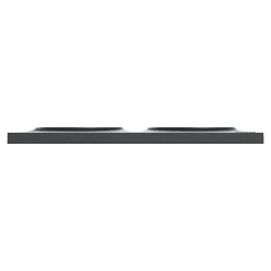 Plaque de finition 2 postes Schneider Electric Odace Styl S540704 coloris anthracite l.156 x P.10 x H.85 mm