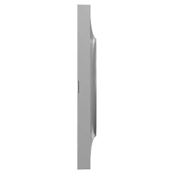 Plaque de finition 1 poste Schneider Electric Odace Styl S520702E coloris aluminium l.85 x P.10 x H.85 mm