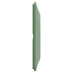 Plaque de finition 1 poste Schneider Electric Ovalis S320702B coloris vert forêt l.87 x P.10 x H.87 mm