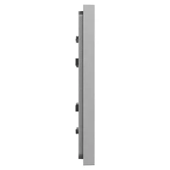 Plaque de finition 1 poste Schneider Electric Unica Déco Essentielle NU600230 coloris aluminium l.88,6 x P.10,25 x H.85 mm
