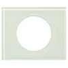 Plaque de finition 1 poste Legrand Céliane 0 693 11 coloris verre kaolin l.100 x P.8,5 x H.82 mm