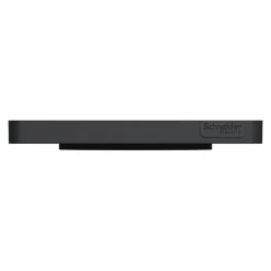 Plaque de finition 1 poste Schneider Electric Odace Touch S54C802 coloris anthracite avec liseré anthracite l.85 x P.10 x H.85 mm